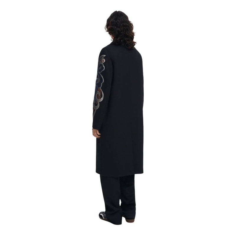 Black Polyester Jackets & Coat Desigual