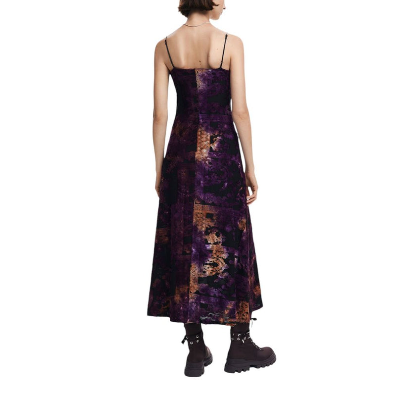 Black Viscose Dress Desigual