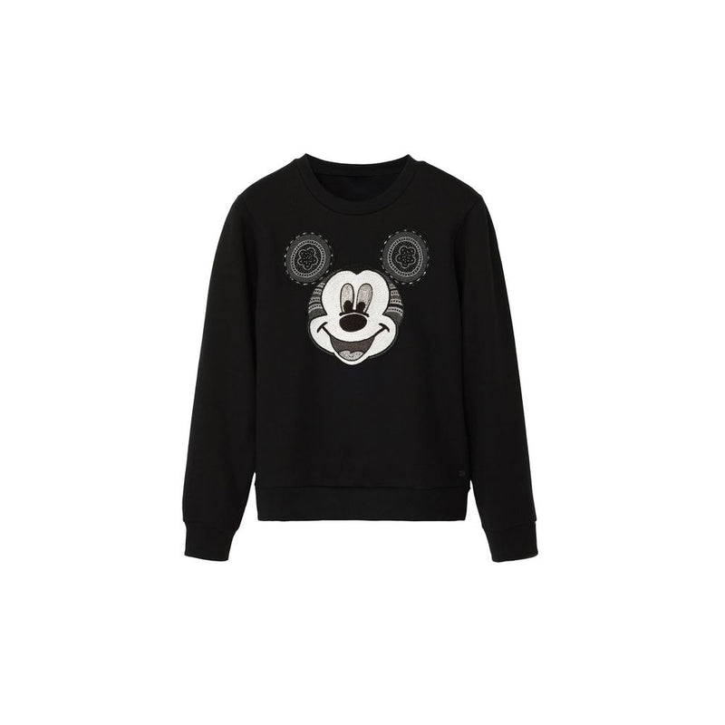 Black Cotton Sweater Desigual