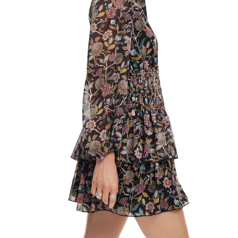 Gray Polyester Dress Desigual