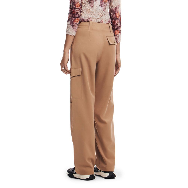 Beige Polyester Jeans & Pant Desigual