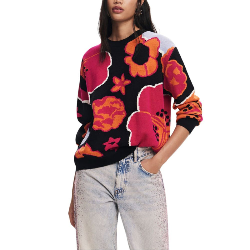 Black Viscose Sweater Desigual