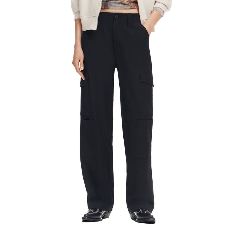 Black Polyester Jeans & Pant Desigual