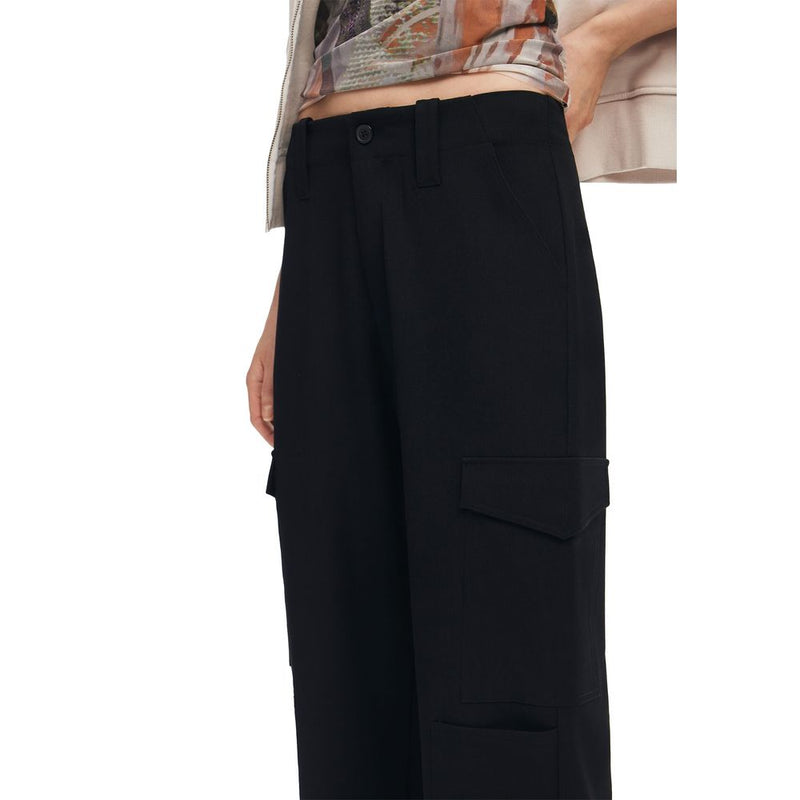 Black Polyester Jeans & Pant Desigual