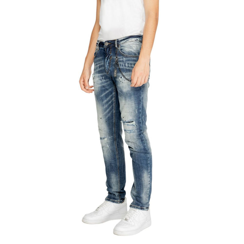 Blue Cotton Jeans & Pant Icon