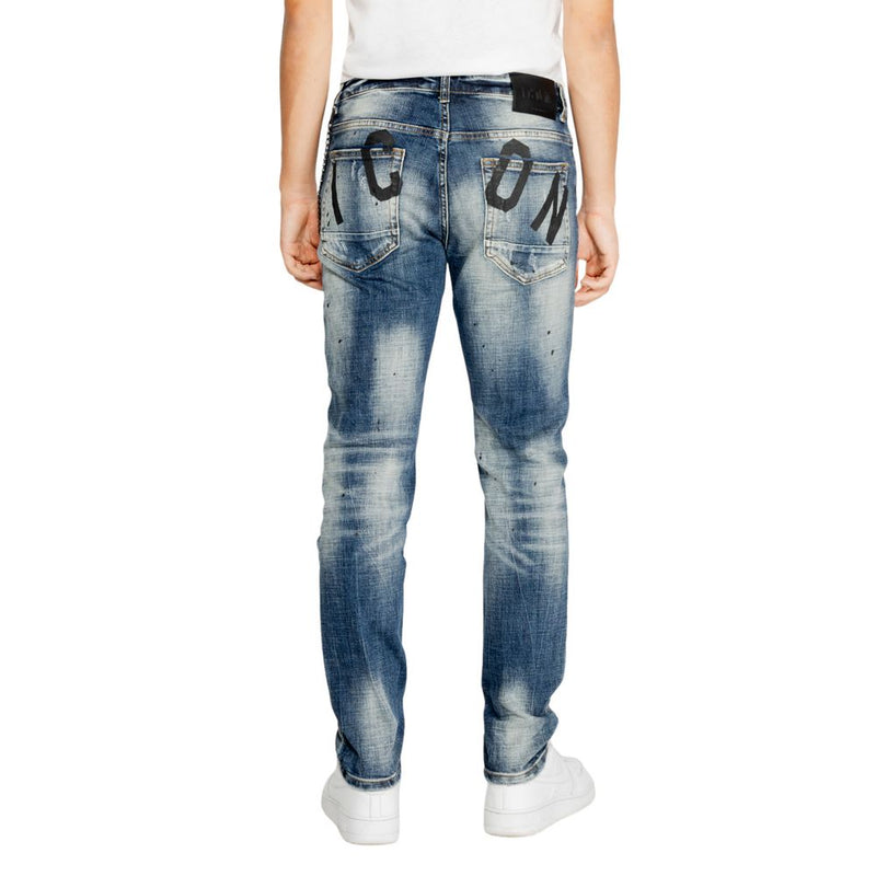 Blue Cotton Jeans & Pant Icon