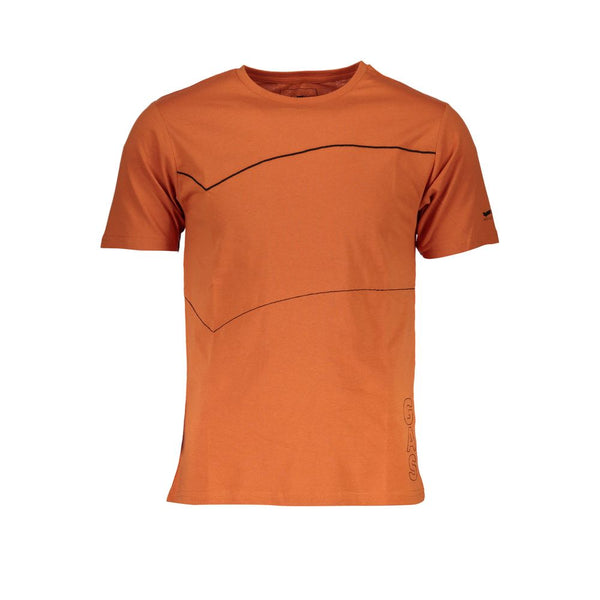 Orange Cotton T-Shirt Gas