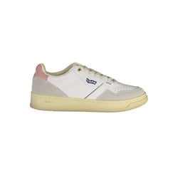 White Artificial Leather Sneaker Gas