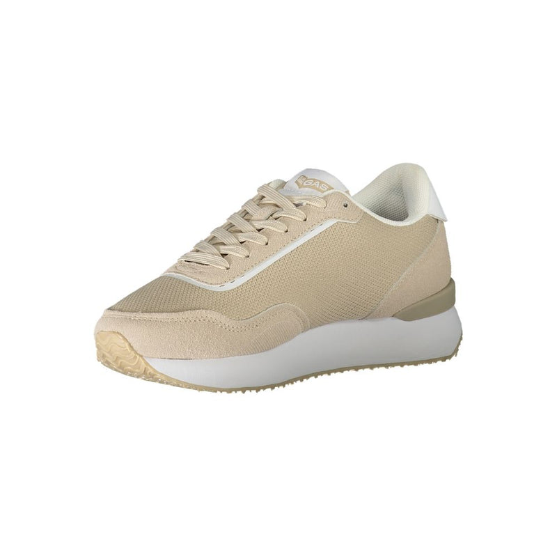 Beige Polyester Sneaker Gas