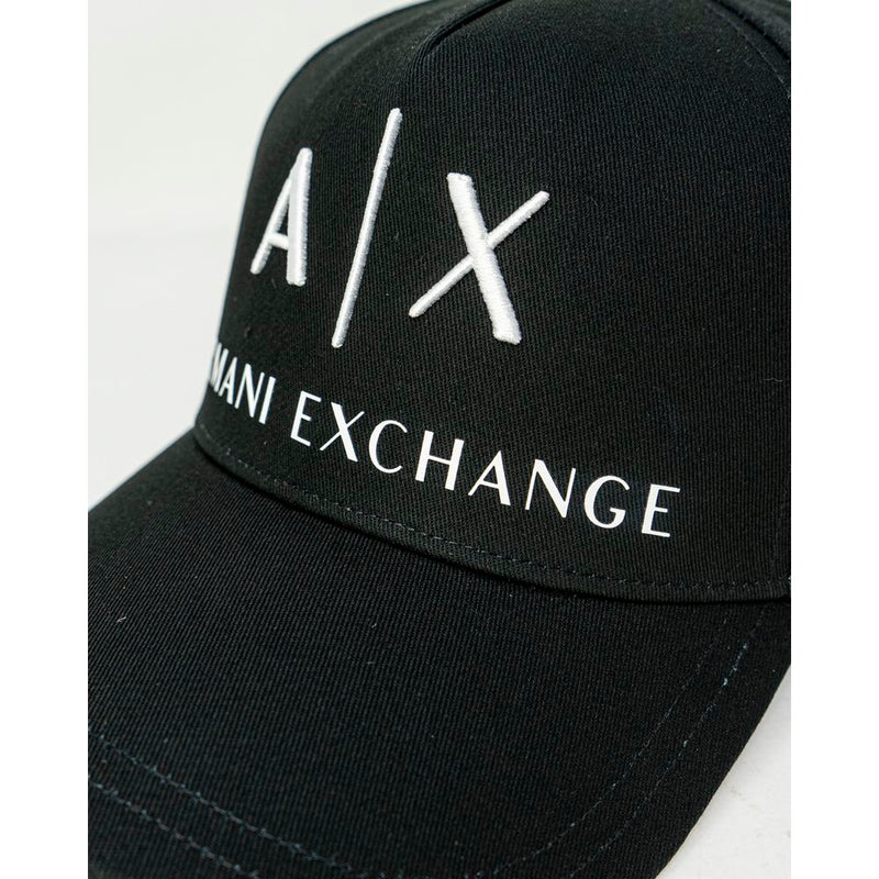 Black Cotton Hats & Cap Armani Exchange