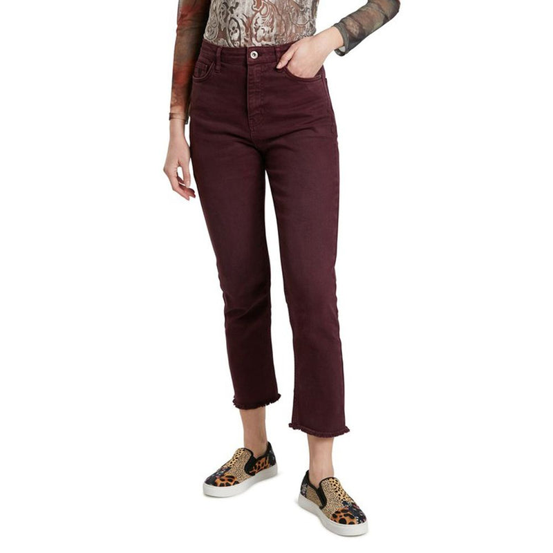 Bordeaux Cotton Jeans & Pant Desigual