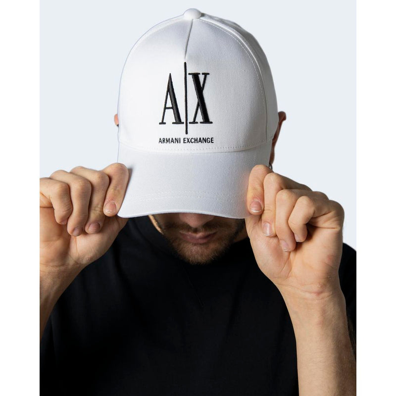 White Cotton Hats & Cap Armani Exchange