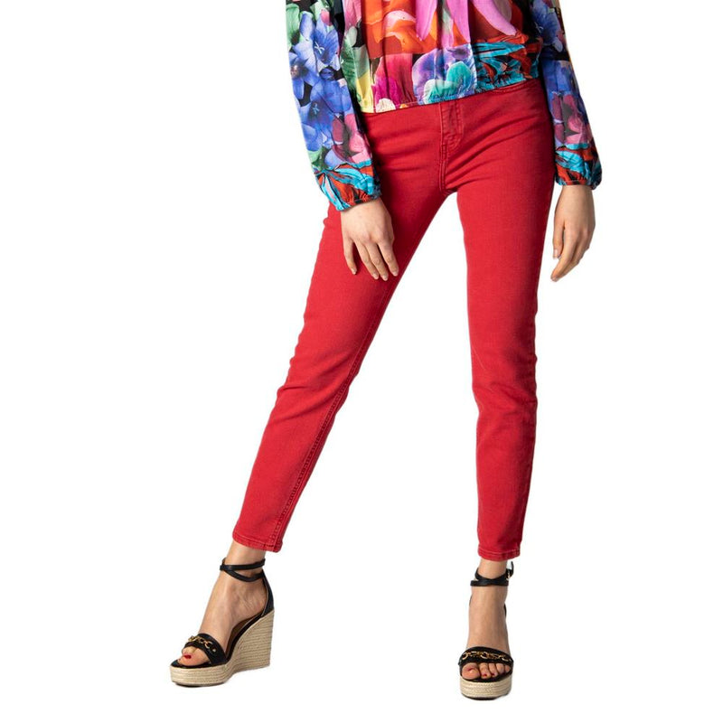 Red Cotton Jeans & Pant Desigual