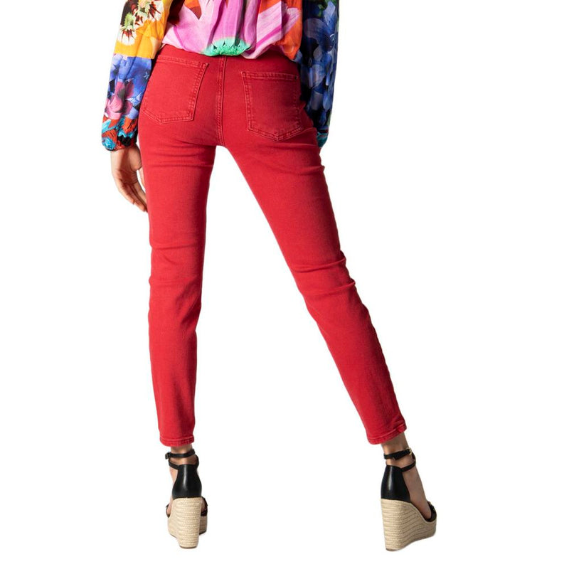 Red Cotton Jeans & Pant Desigual