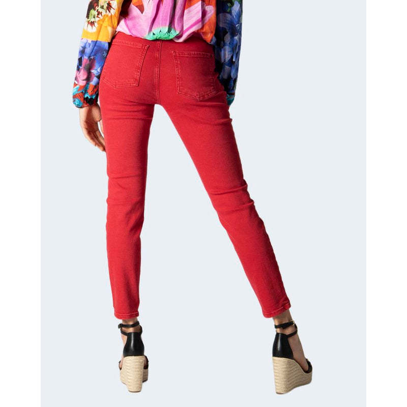 Red Cotton Jeans & Pant Desigual