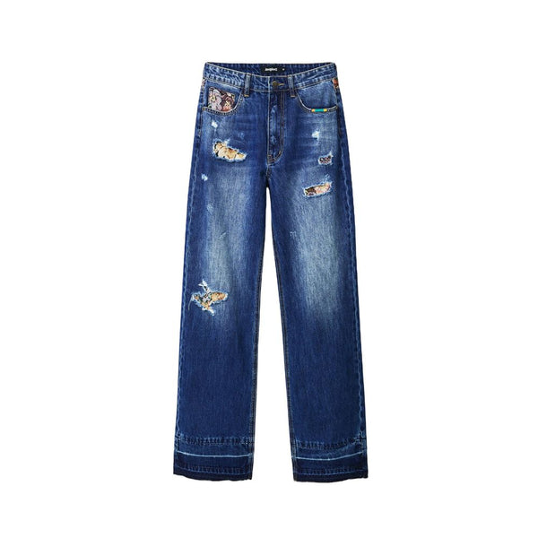 Blue Cotton Jeans & Pant Desigual