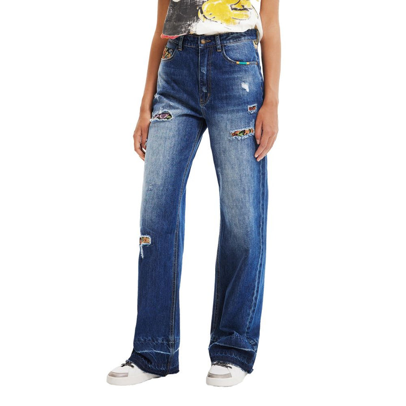 Blue Cotton Jeans & Pant Desigual