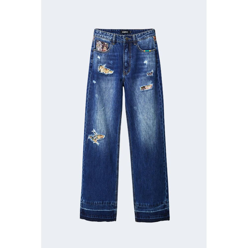 Blue Cotton Jeans & Pant Desigual