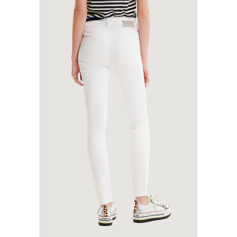 White Cotton Jeans & Pant Desigual