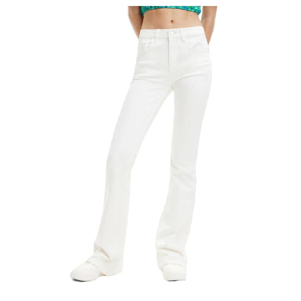 White Cotton Jeans & Pant Desigual