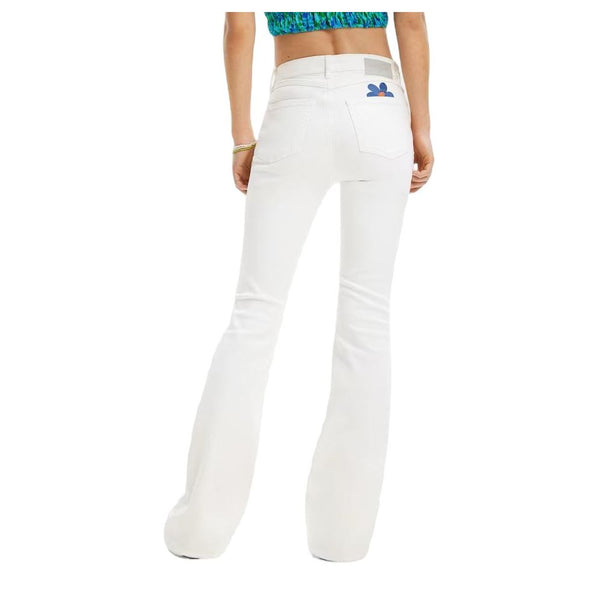 White Cotton Jeans & Pant Desigual