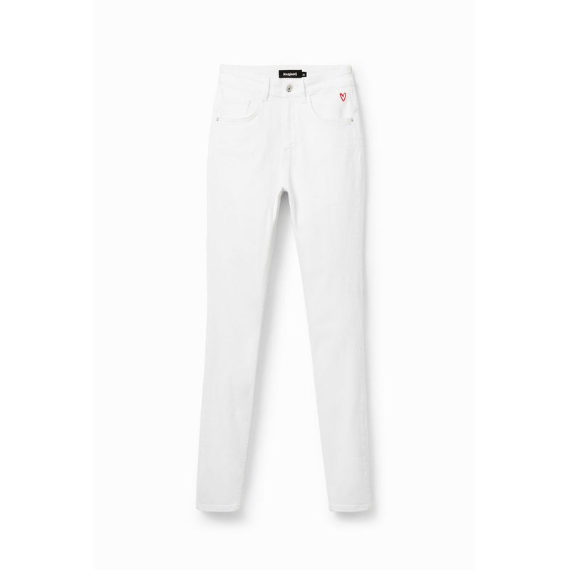 White Cotton Jeans & Pant Desigual