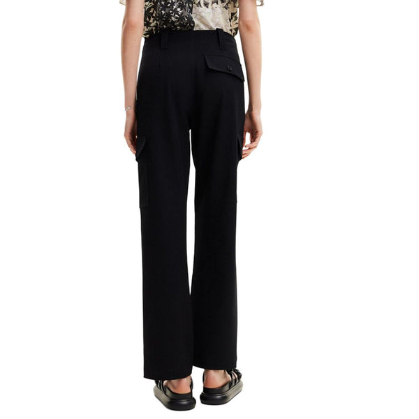 Black Polyester Jeans & Pant Desigual