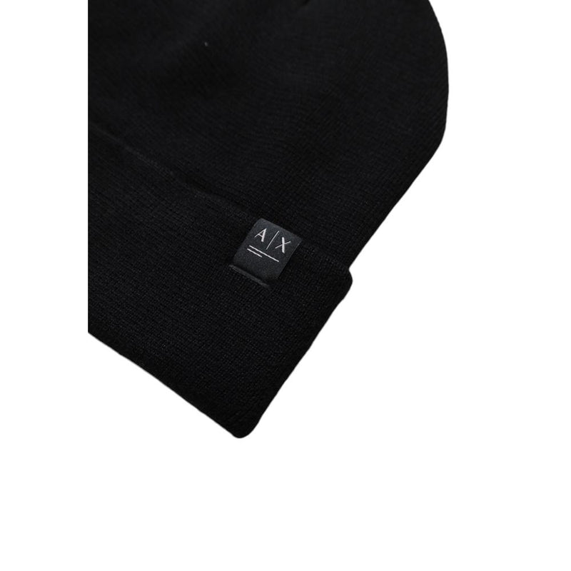 Black Polyester Hats & Cap Armani Exchange