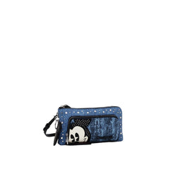 Blue Polyethylene Leather Accessory Desigual