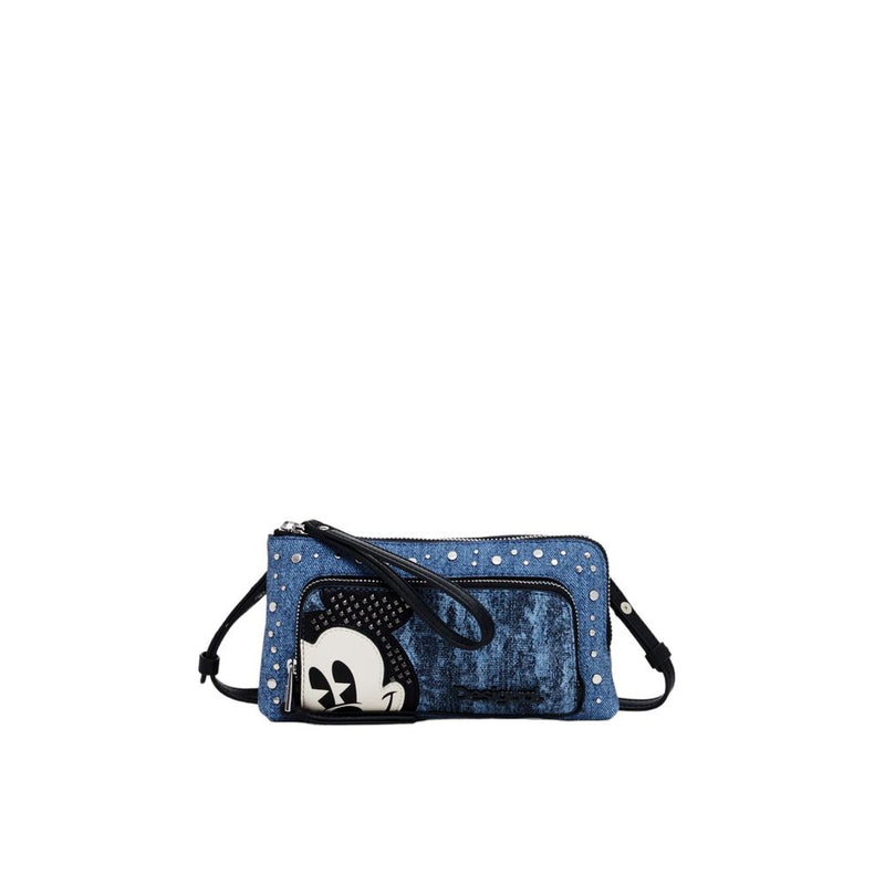 Blue Polyethylene Leather Accessory Desigual