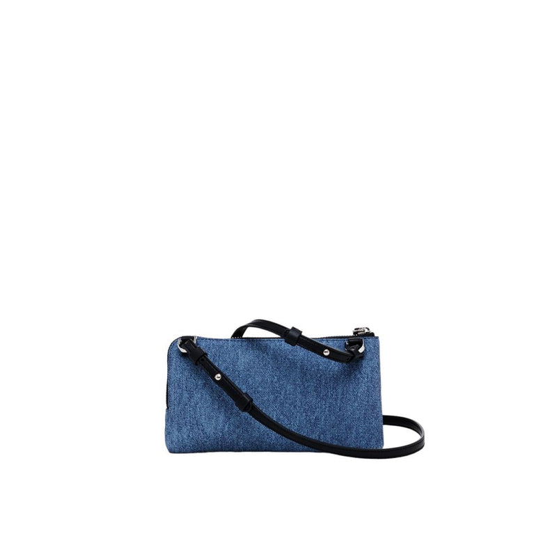 Blue Polyethylene Leather Accessory Desigual