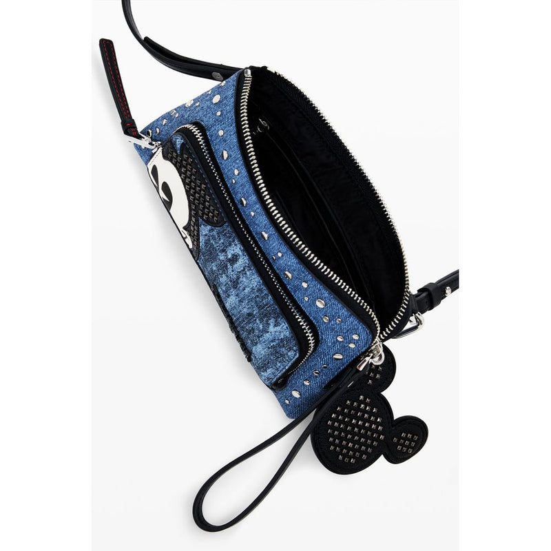 Blue Polyethylene Leather Accessory Desigual