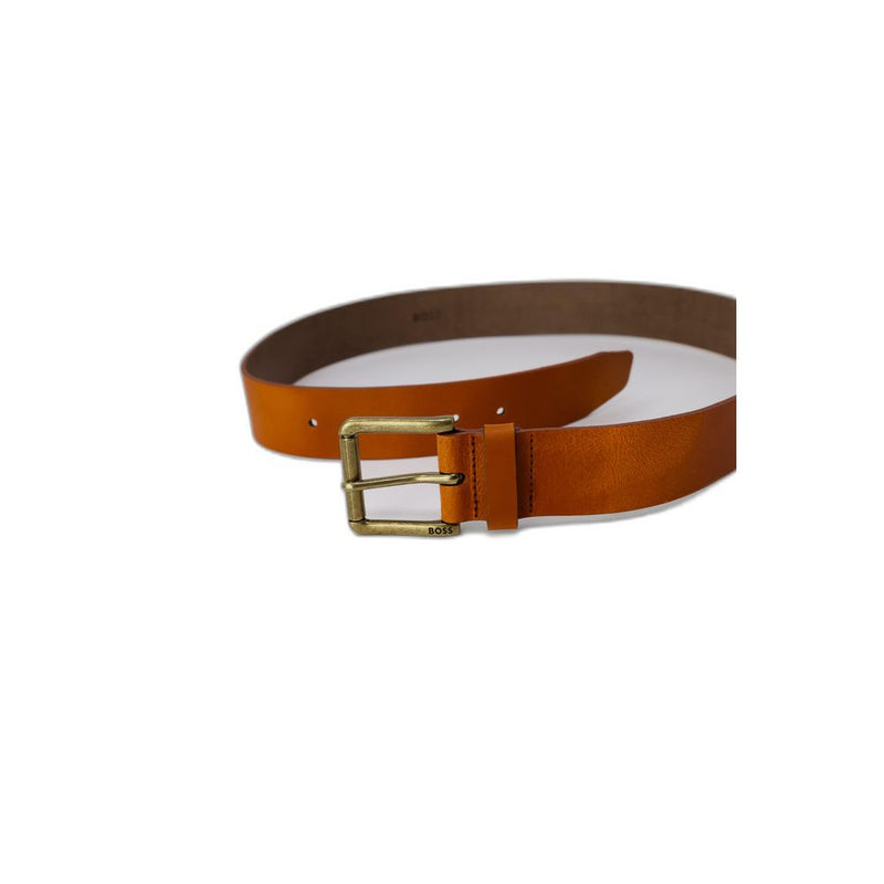 Beige Leather Belt Hugo Boss