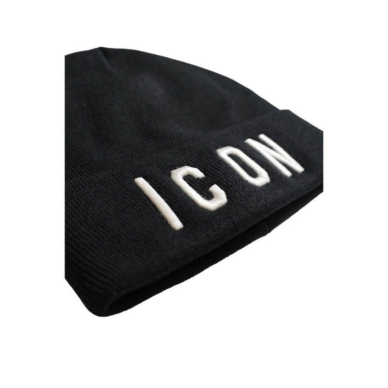 Black Acrylic Hats & Cap Icon