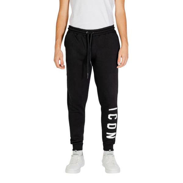 Black And White Cotton Jeans & Pant Icon