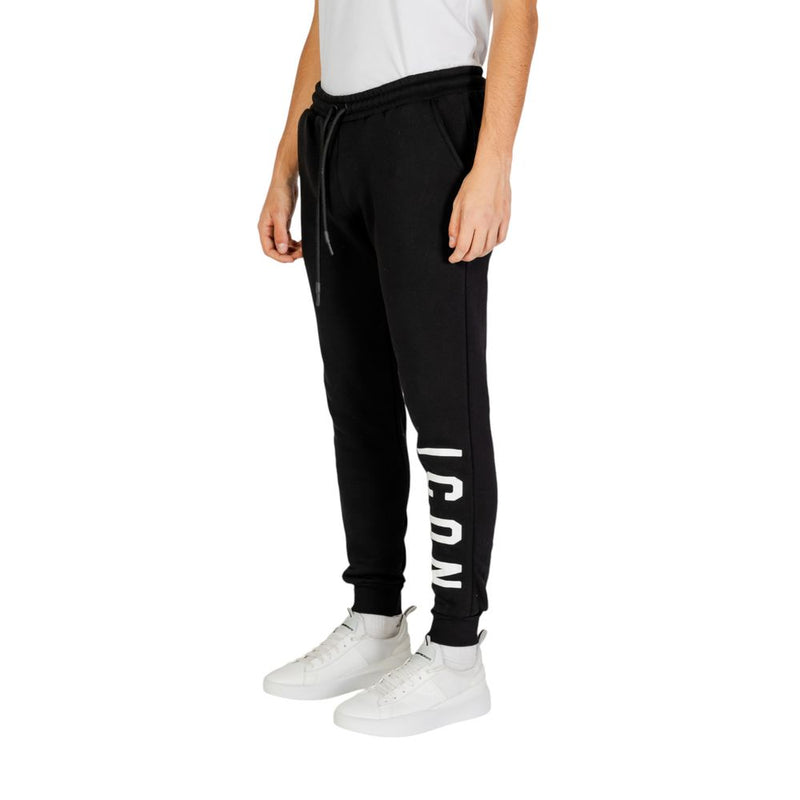 Black And White Cotton Jeans & Pant Icon