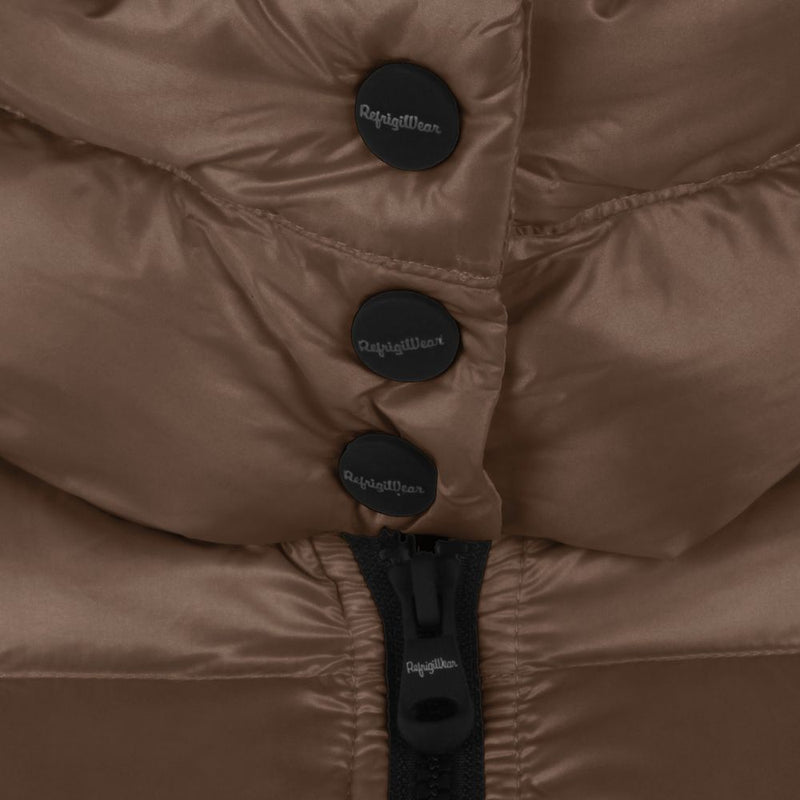 Brown Nylon Jackets & Coat Refrigiwear