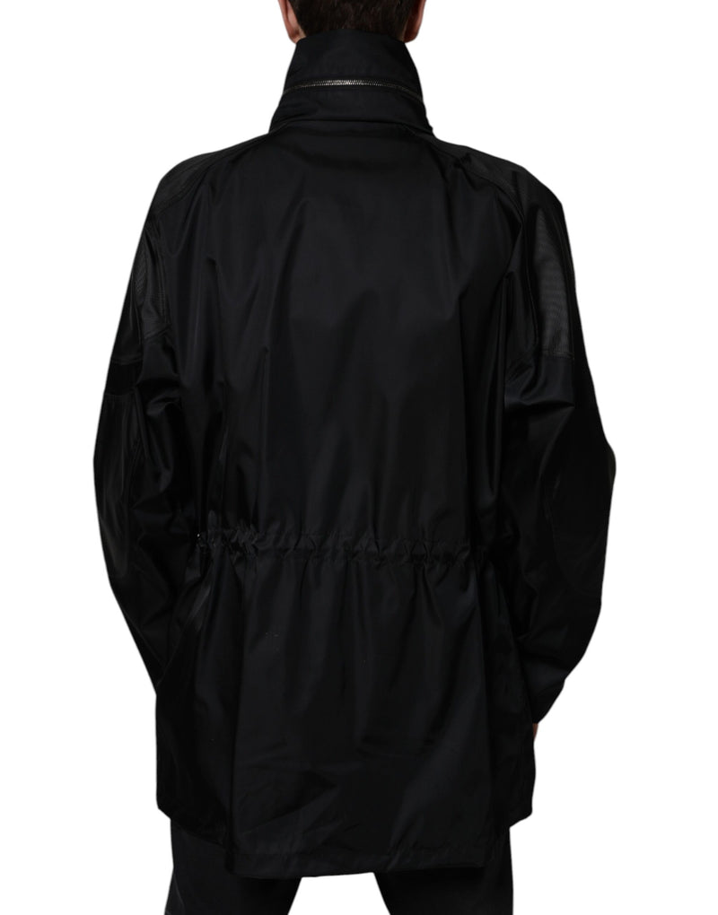 Black Nylon Winter Men Parka Coat Jacket Dolce & Gabbana