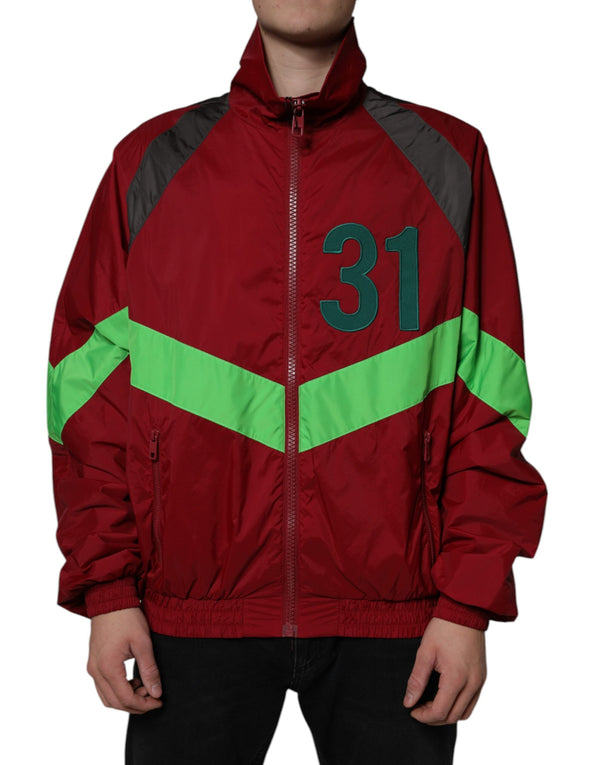 Multicolor Nylon Full Zip Windbreaker Jacket Dolce & Gabbana