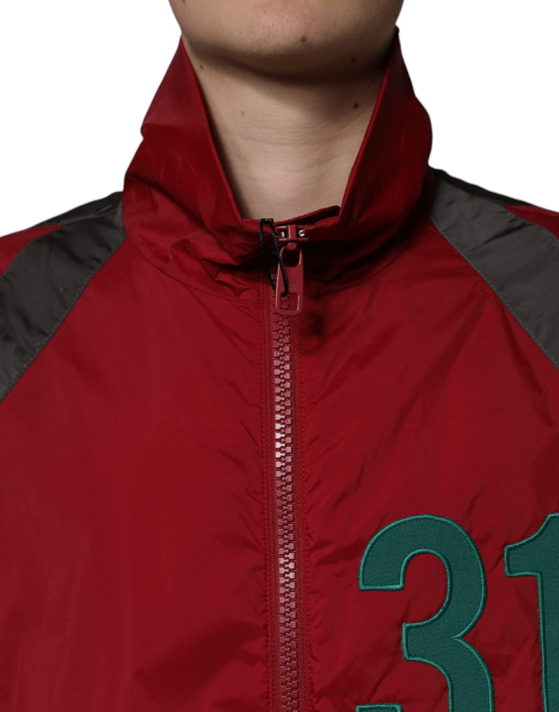 Multicolor Nylon Full Zip Windbreaker Jacket Dolce & Gabbana