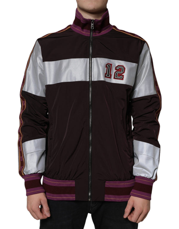 Multicolor Full Zip Jersey Men Bomber Jacket Dolce & Gabbana