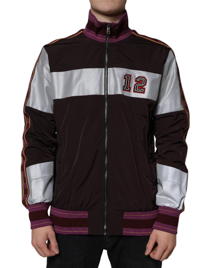 Multicolor Full Zip Jersey Men Bomber Jacket Dolce & Gabbana