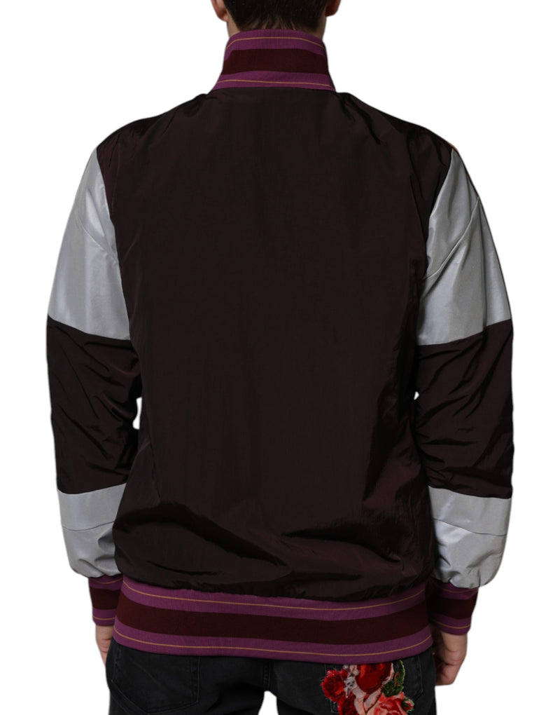 Multicolor Full Zip Jersey Men Bomber Jacket Dolce & Gabbana