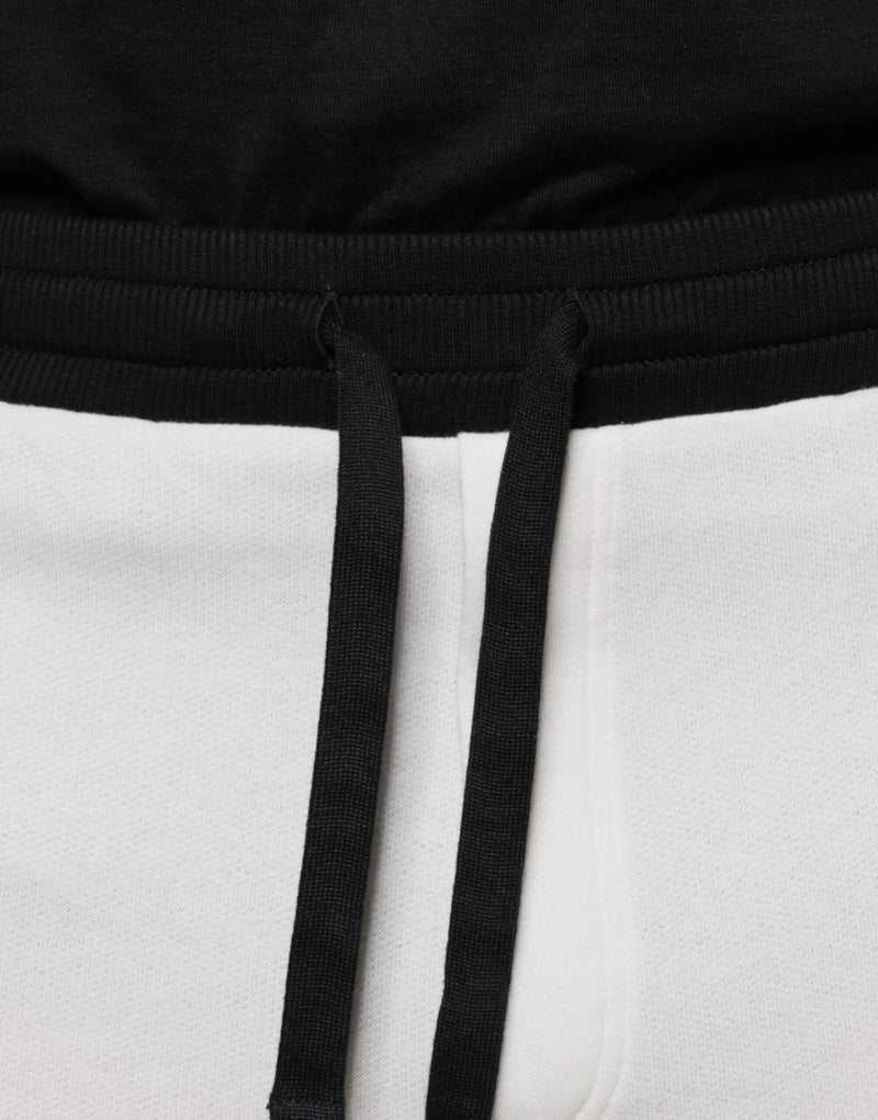 White Cotton Slim Men Jogger Sweatpants Pants Dolce & Gabbana