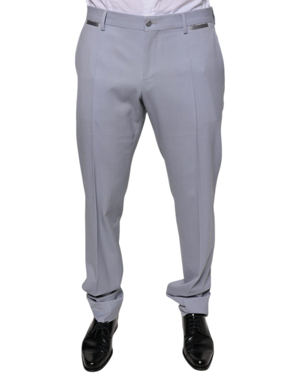 Light Gray Wool Formal Dress Pants Dolce & Gabbana