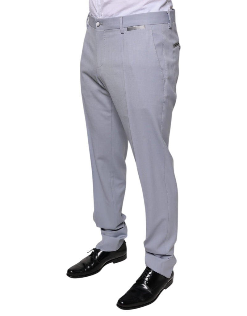 Light Gray Wool Formal Dress Pants Dolce & Gabbana