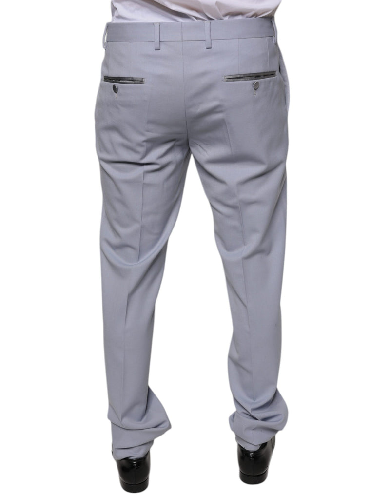 Light Gray Wool Formal Dress Pants Dolce & Gabbana