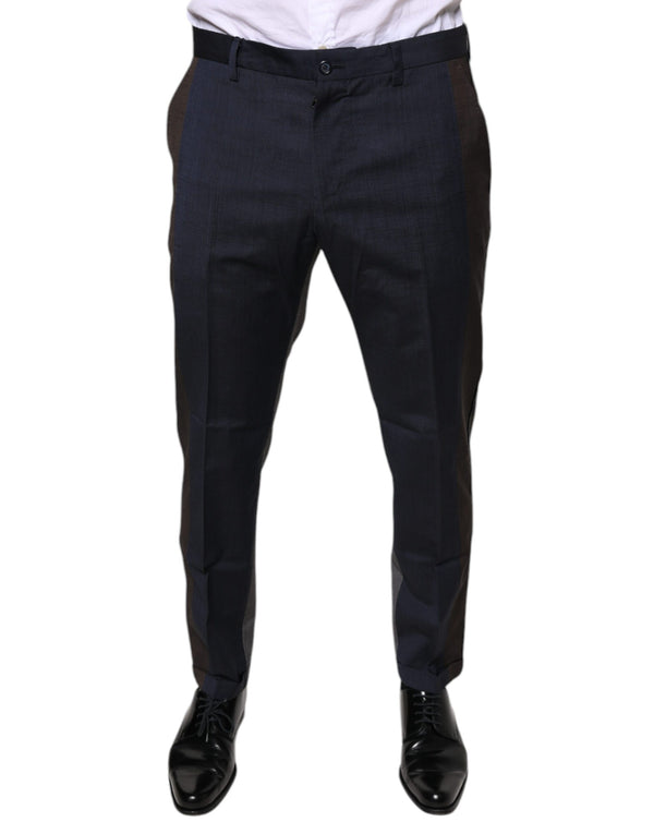 Black Cotton Wool Formal Dress Pants Dolce & Gabbana