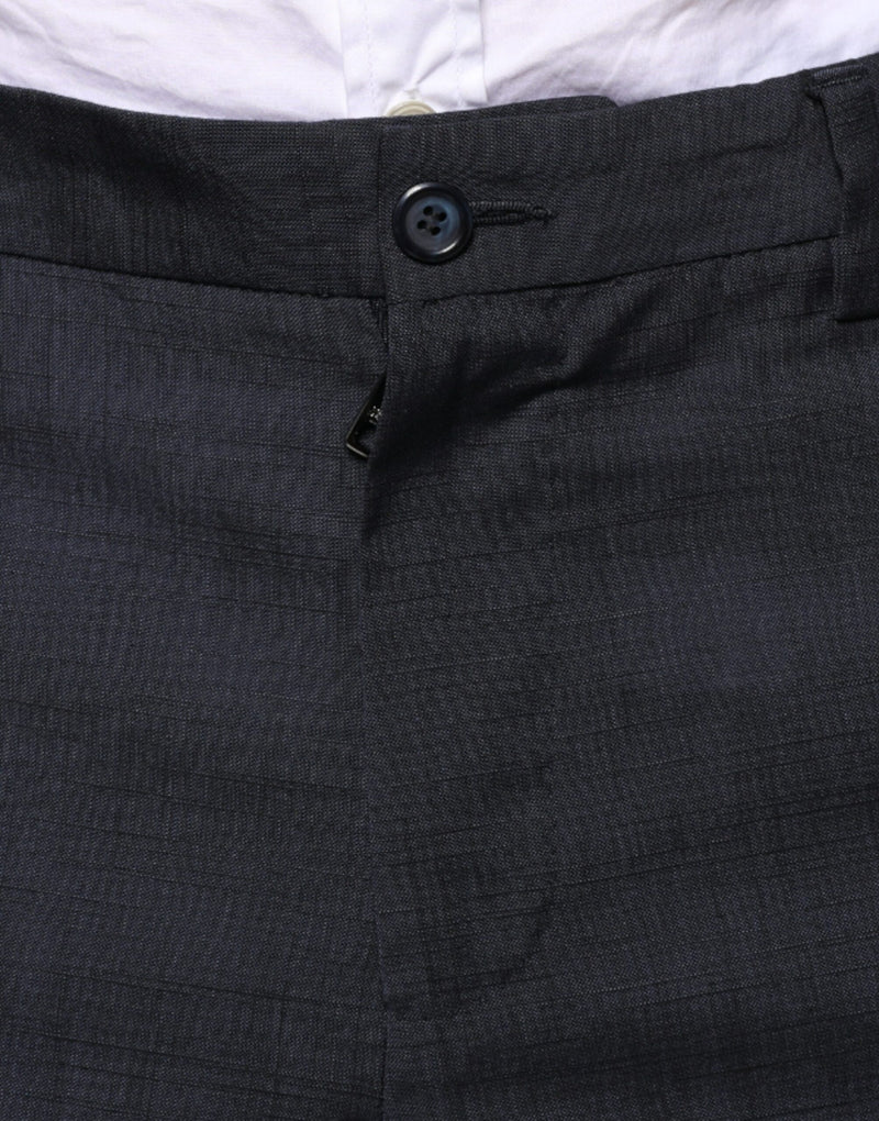 Black Cotton Wool Formal Dress Pants Dolce & Gabbana
