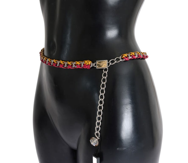 Elegant Multicolor Crystal-Embellished Belt Dolce & Gabbana